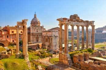 Sunshine over Fort Romanum in Rome