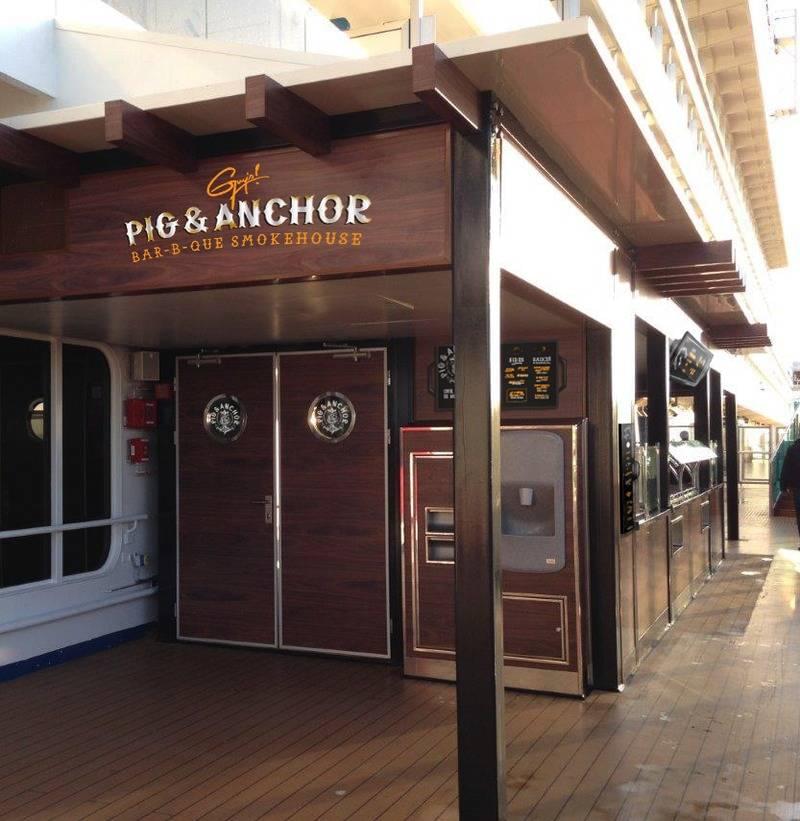 Guy Fieri Launches Pig and Anchor Barbecue Smokehouse on Carnival Magic