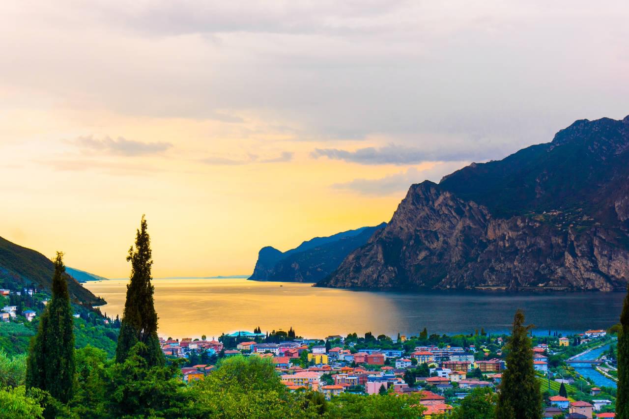 Mountain lake Lago di Garda