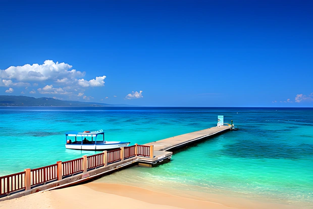 Dock on the beach in Montego Bay